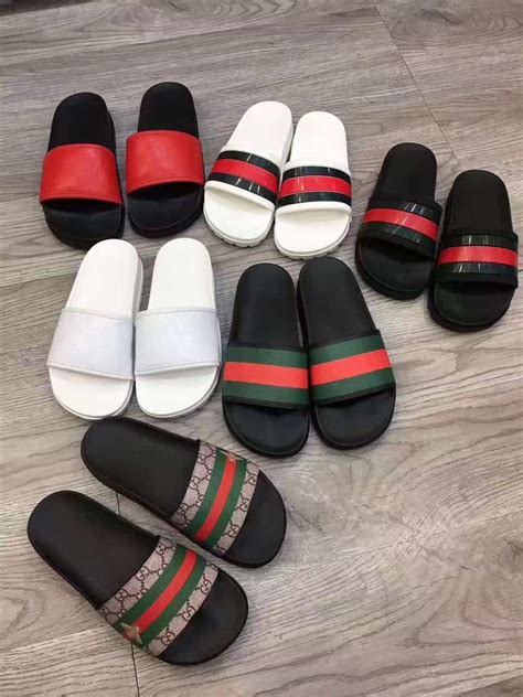 how to identify gucci slides.